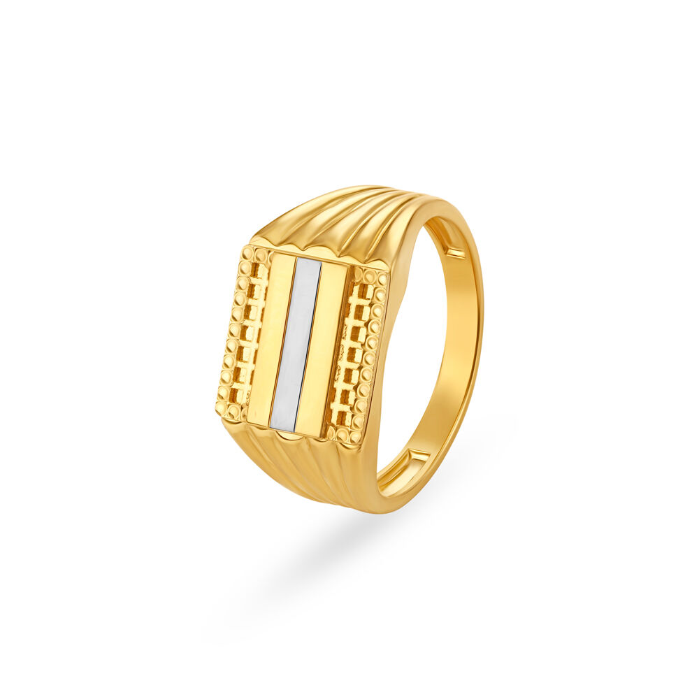 Subtle Minimalistic Gold Ring for Men